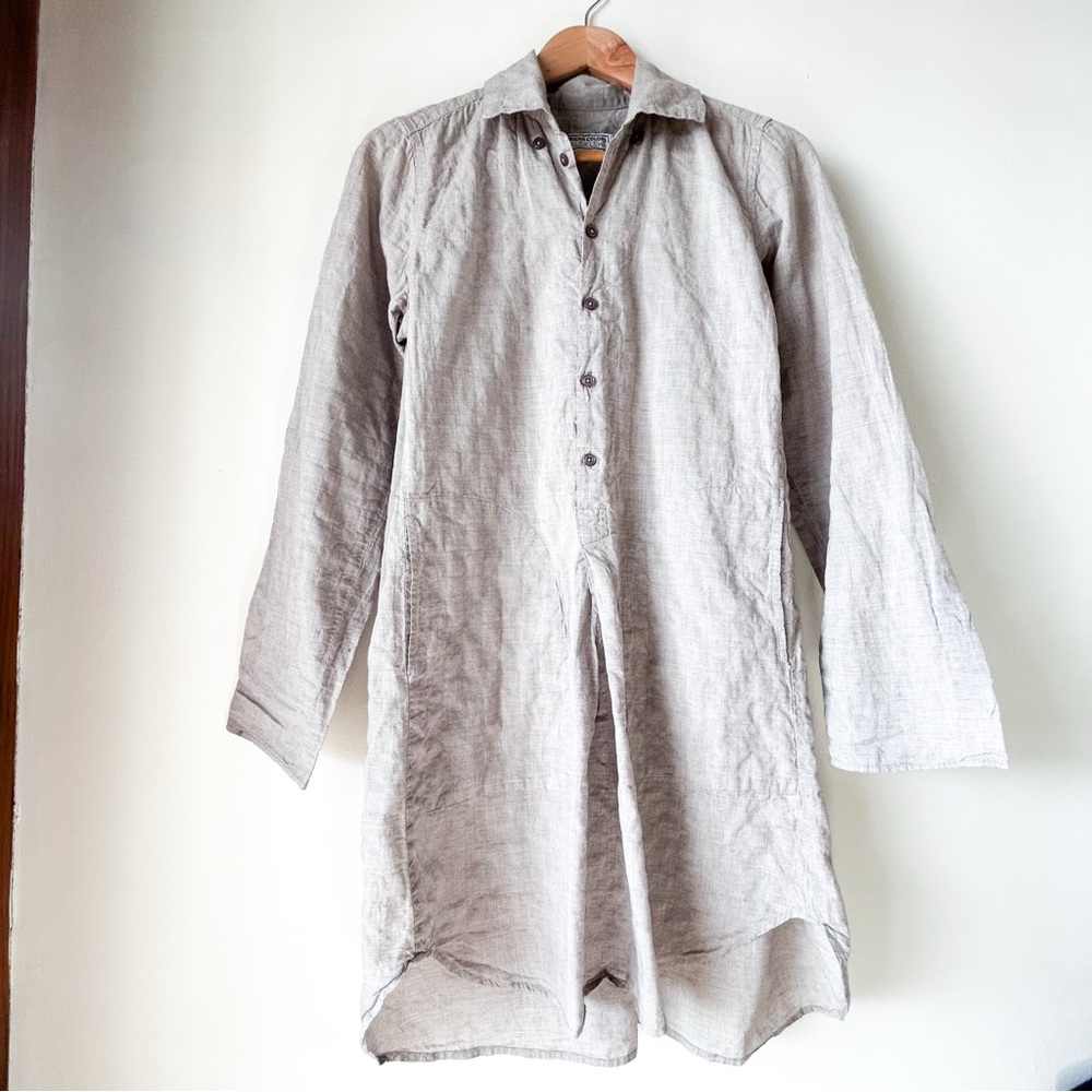 American Colors by Alex Lehr Long Cotton Coastal Tunic Shirt Small
